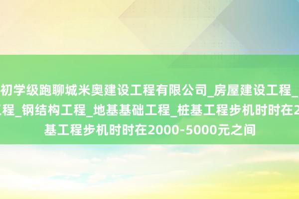 初学级跑聊城米奥建设工程有限公司_房屋建设工程_室内外装修装饰工程_钢结构工程_地基基础工程_桩基工程步机时时在2000-5000元之间